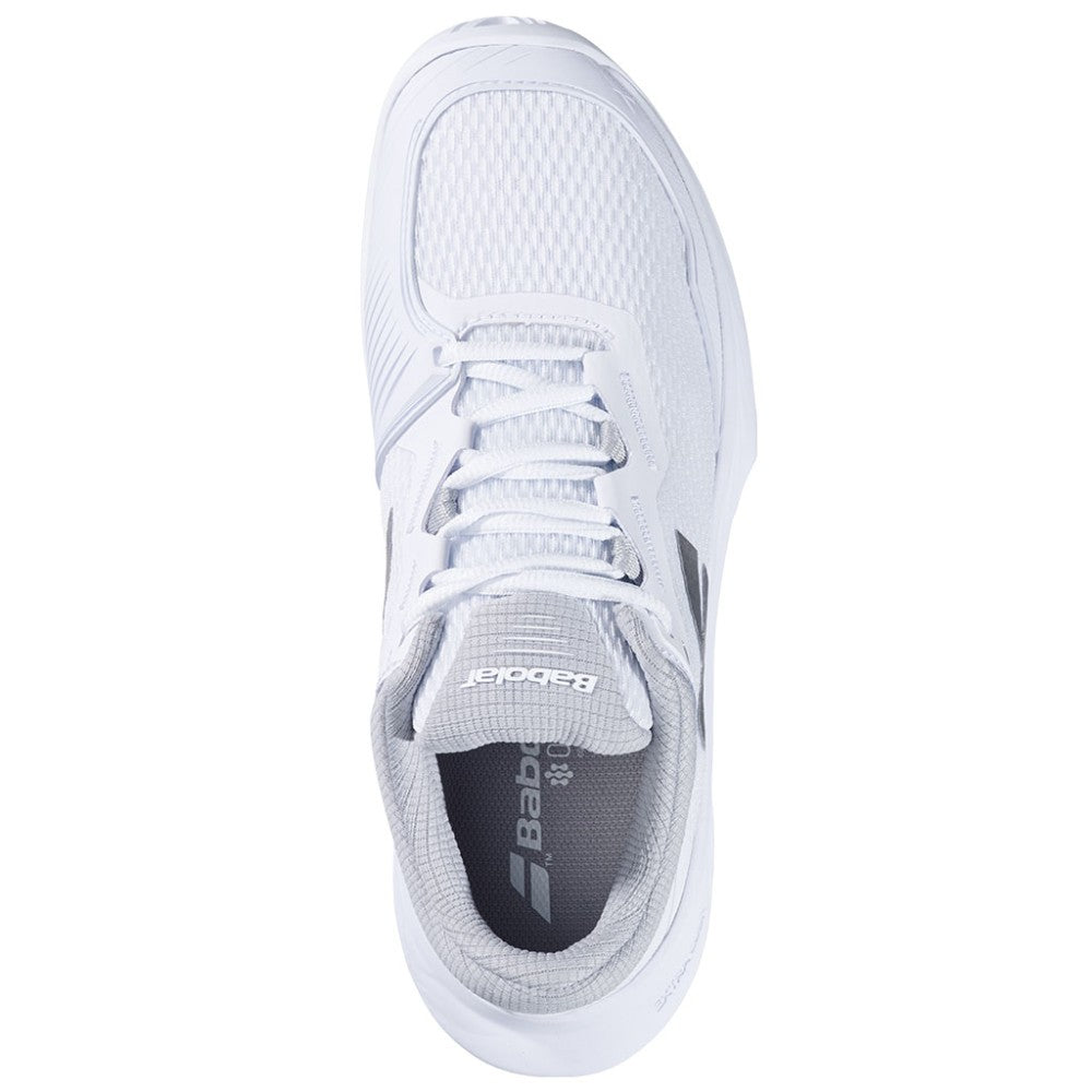 Women's Babolat SFX 4 All Court W White/Silver tennis shoes in AllCourt, detail 3