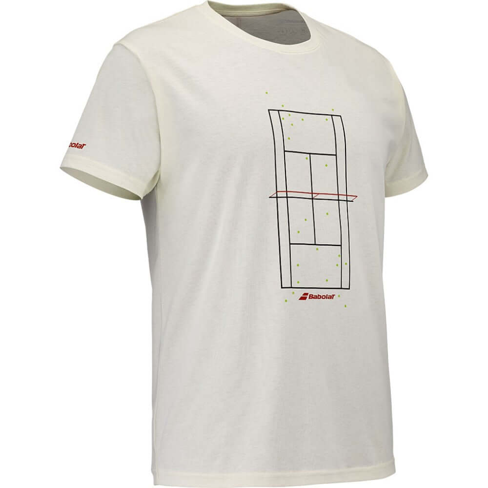 Мъжка тениска Babolat Exercise Message Tee Cannoli Cream