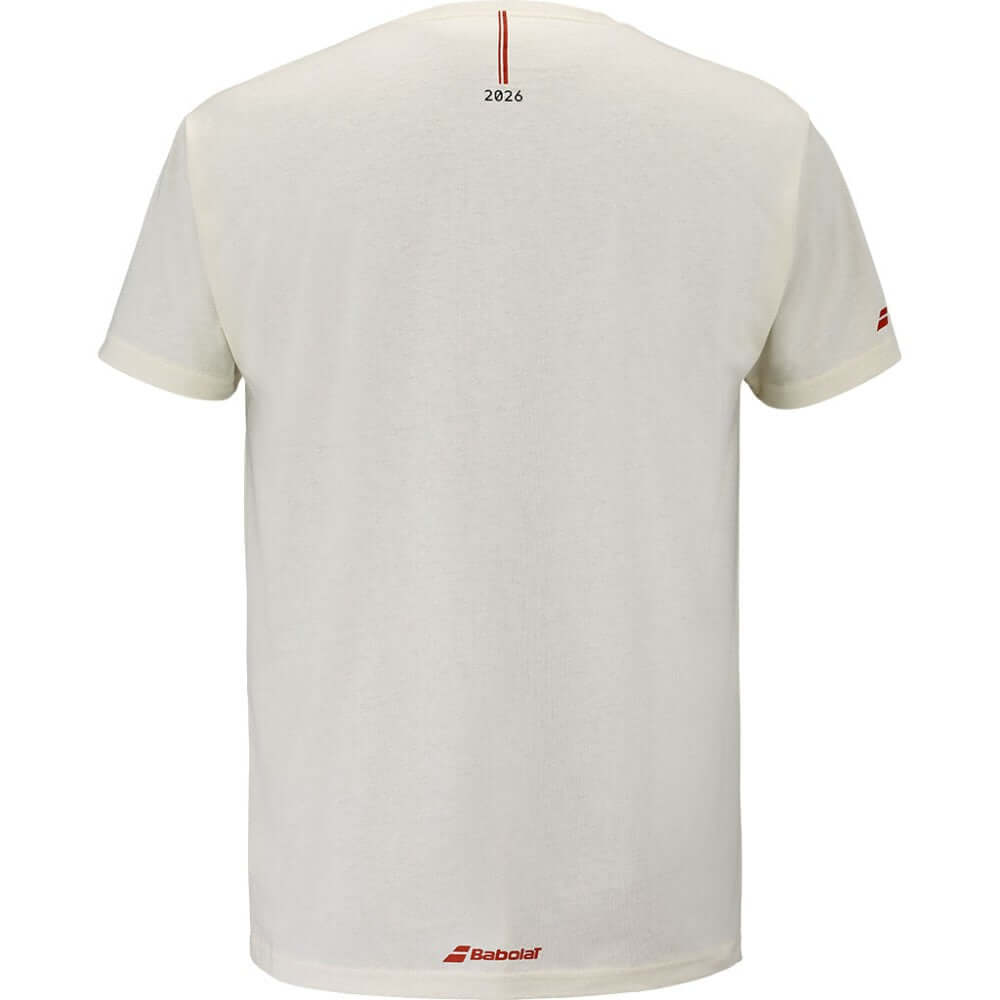 Мъжка тениска Babolat Exercise Message Tee Cannoli Cream