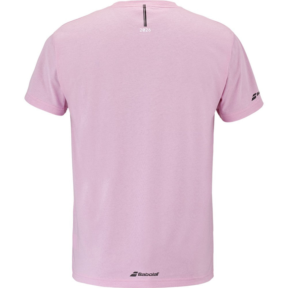 Мъжка тениска Babolat Exercise Message Tee Lilac