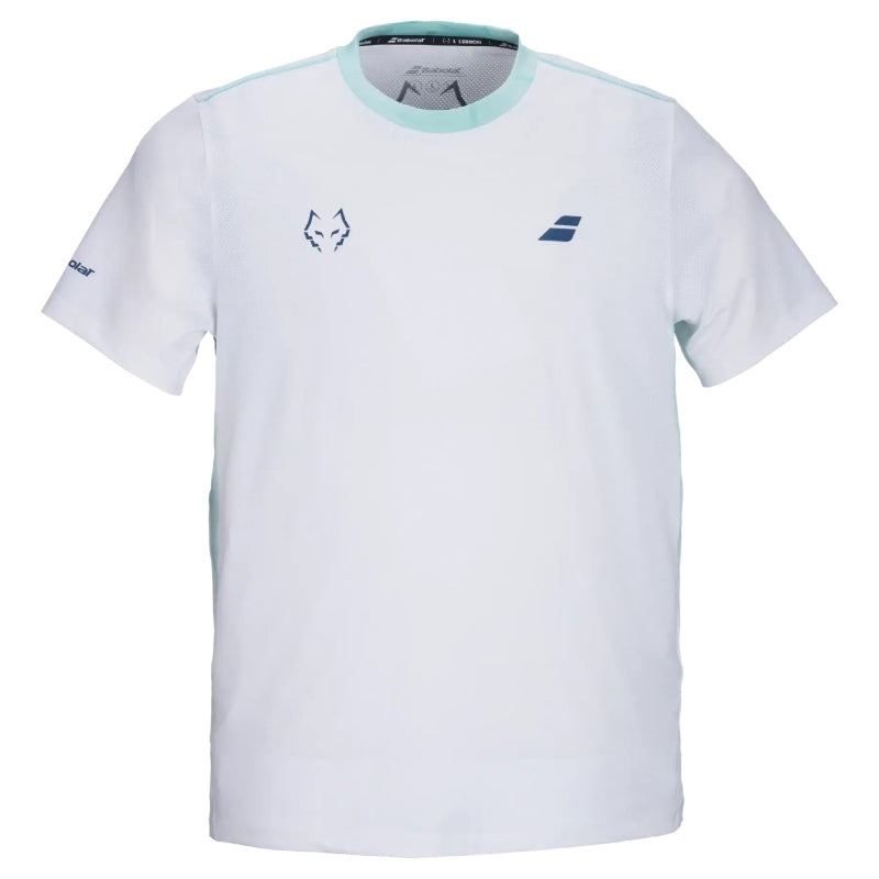 Мъжка тениска Babolat Crew Neck Tee Juan Lebron White
