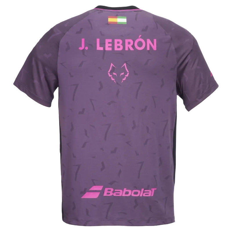 Мъжка тениска Babolat Replica J. Lebron Black/Plum