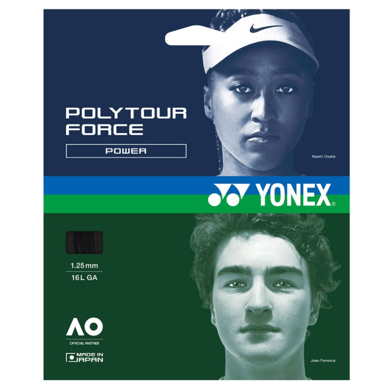 Кордаж Yonex Polytour Force 1.25/16 Black