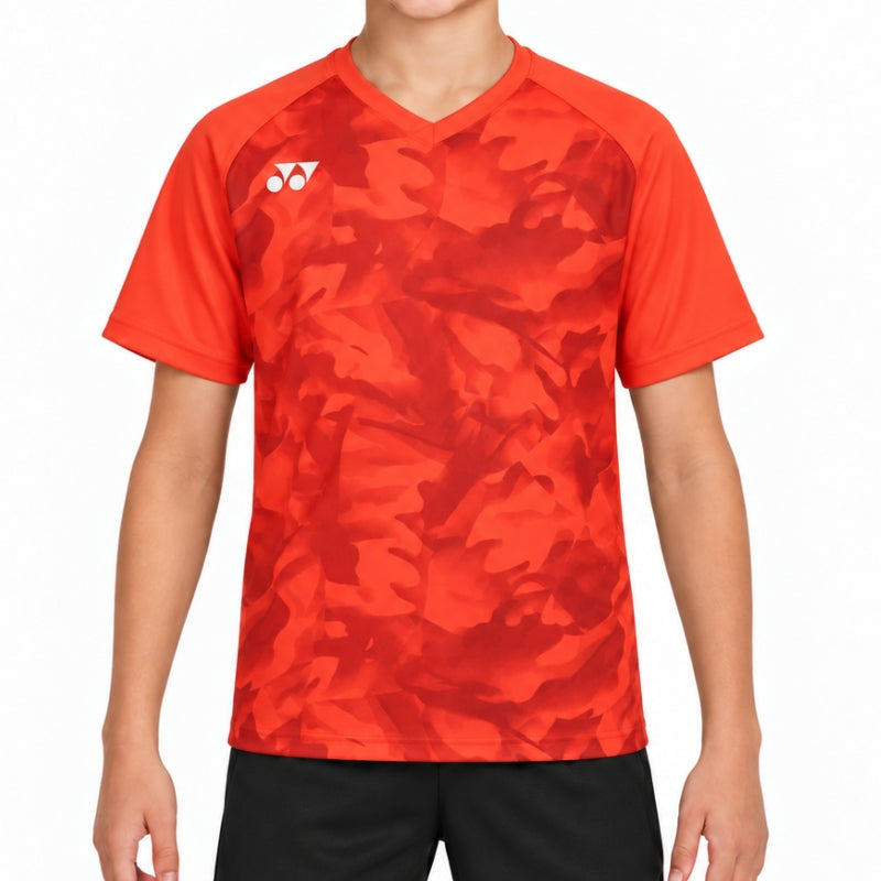 Детска тениска Yonex Crew Neck Junior Pearl Red