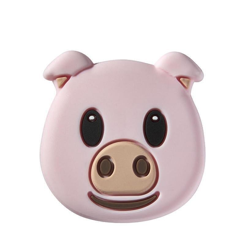 Amortizor din cutia WILSON EMOJI DAMPENER BOX în formă de porcușor pentru rachetă de tenis, accesoriu elegant pentru rachete de padel.
