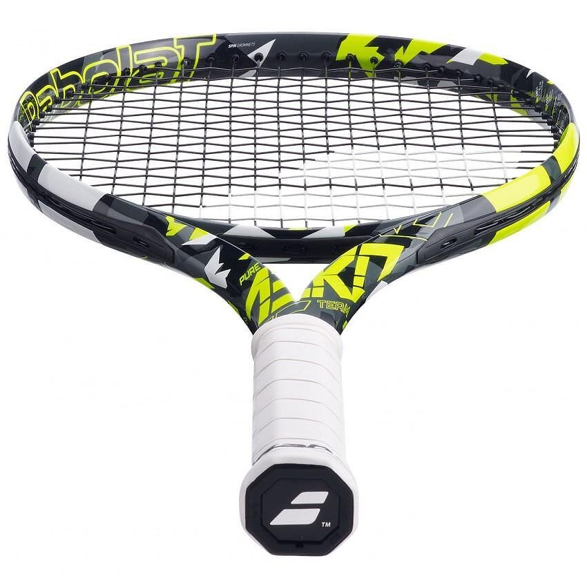 Rachetă de tenis Babolat Pure Aero Team Gen7 pentru spin și control, parte din echipamentul de tenis Babolat