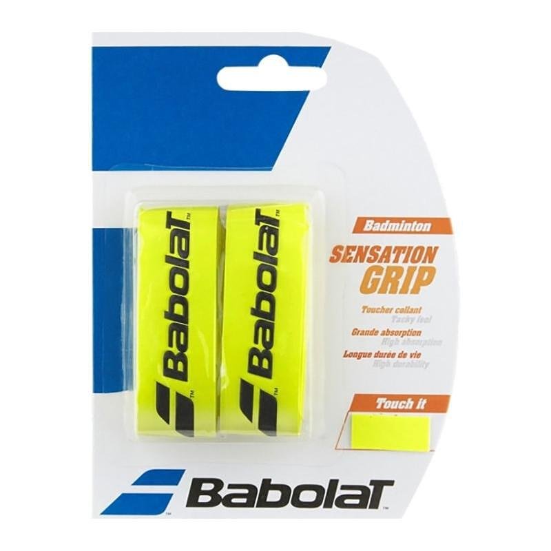 Badminton grip SENSATION Yellow - 2 pieces
