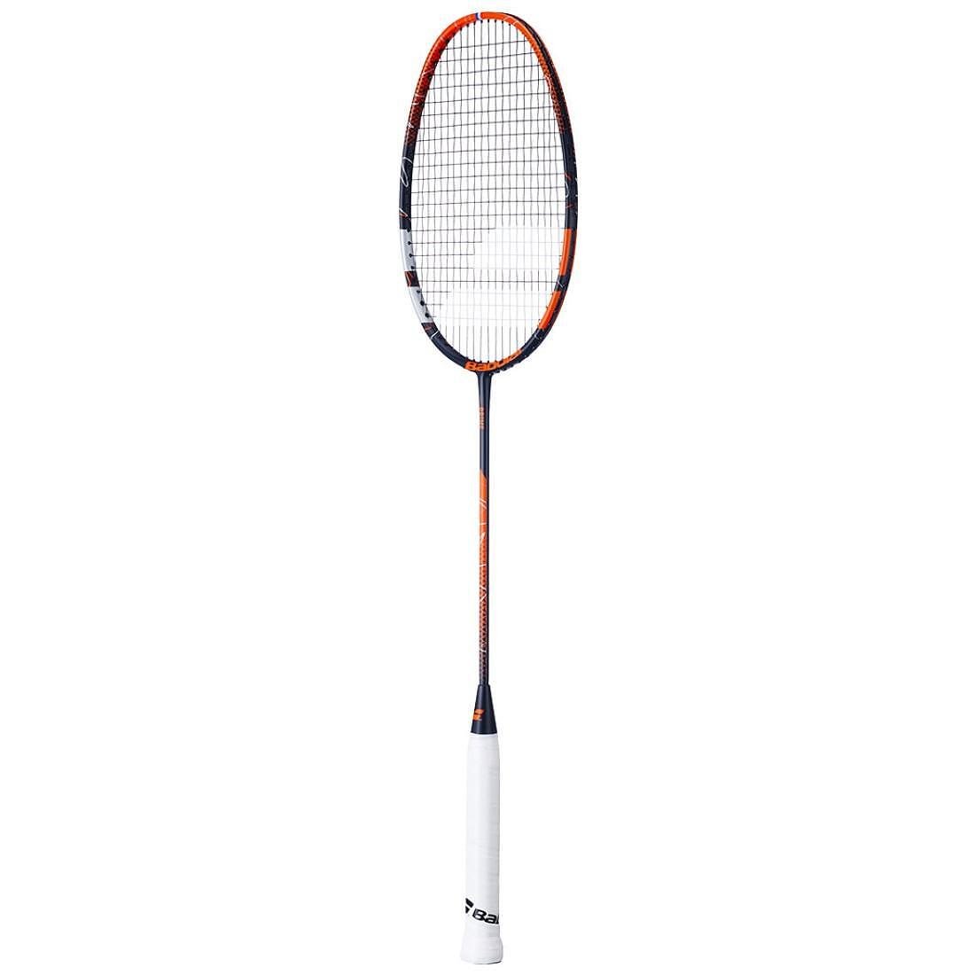 Babolat PRIME 2025 Orange badminton racket (strung) – lightweight carbon racket with a large sweetspot