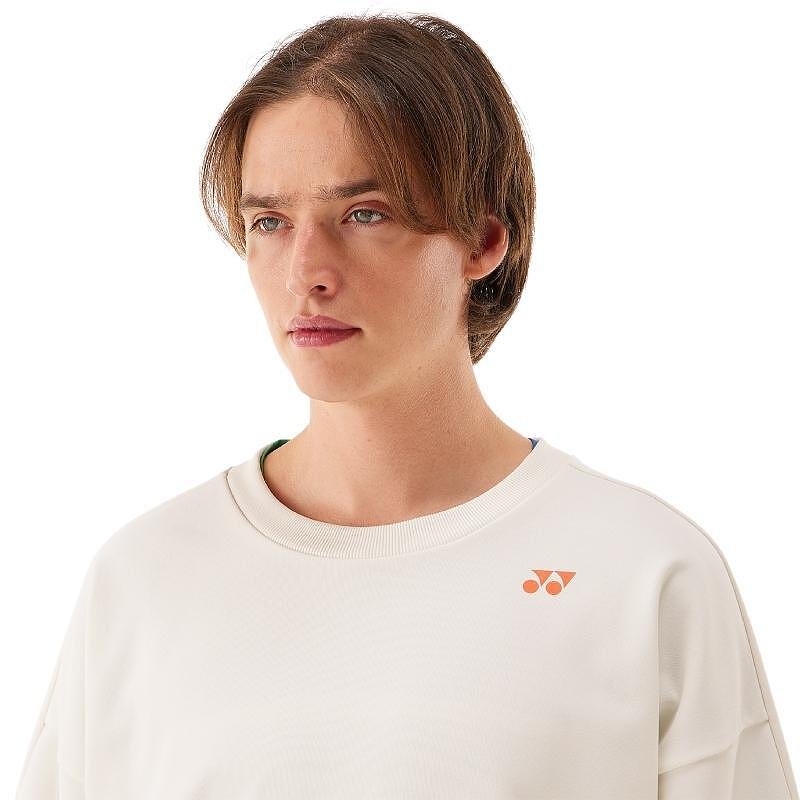 Long-sleeve shirt Yonex UNISEX 30091 Natural – unisex sports shirt Yonex in a natural color