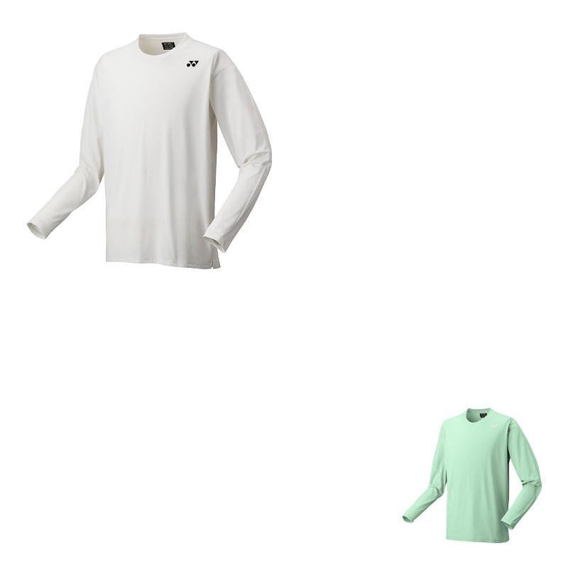 Bluză cu mânecă lungă Yonex UNISEX alb rece – bluză sport stilată și confortabilă cu mânecă lungă, în alb imaculat.