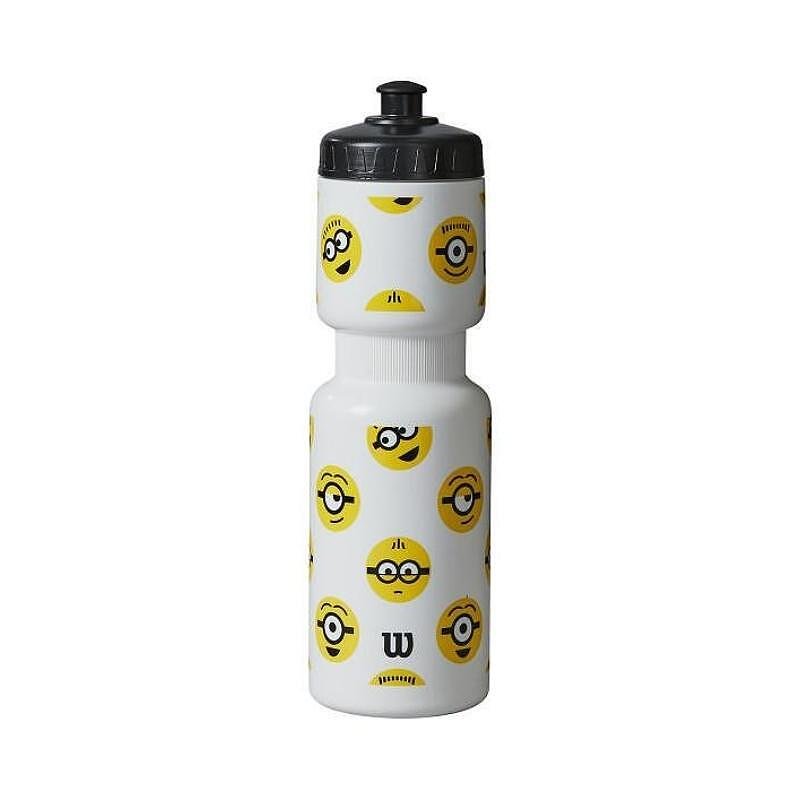 Бутилка за вода WILSON MINIONS WATER BOTTLE за деца, 750 мл, удобна за тенис и спорт.