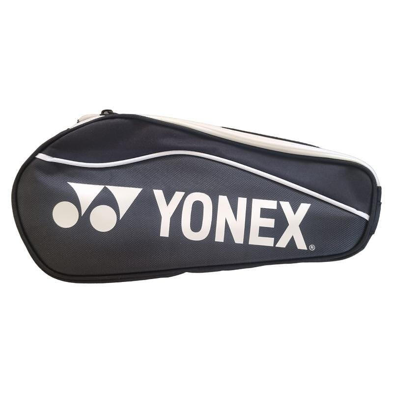 Geantă pentru pantofi sport Yonex Sports Shoe Bag Black, geantă neagră cu fermoar pentru depozitarea pantofilor sport din 100% poliester