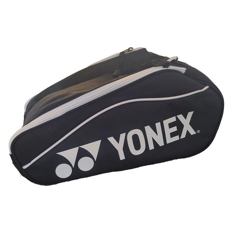 Geantă pentru pantofi sport Yonex Sports Shoe Bag Black, geantă sport neagră cu fermoar pentru pantofi sport și echipament de tenis