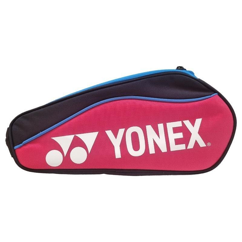 Geantă pentru pantofi sport Yonex Red/Black pentru depozitarea încălțămintei, cu fermoar, 36x24x16 cm, 100% poliester