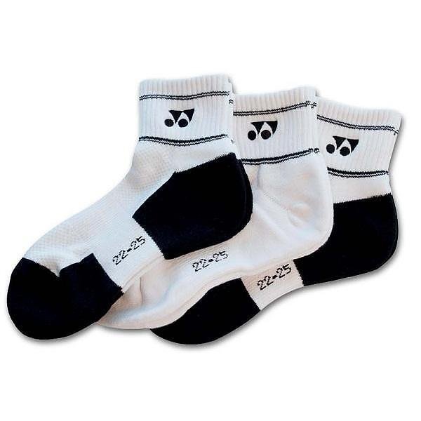 Чорапи Yonex QUARTER SOCKS 8423 - assorted, 3 чифта - спортни бели и черни чорапи Yonex