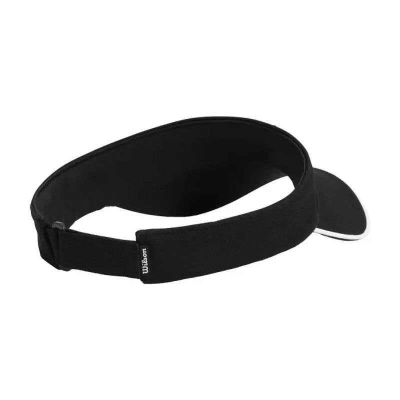Wilson CLASSIC women's visor - black, lightweight and breathable for comfort during sports and tennis