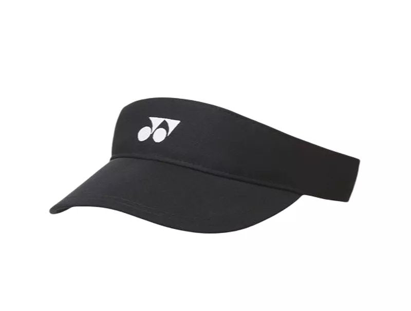 Дамска козирка Yonex в черно, регулируема, 100% Polyester, стилен аксесоар за тенис и падел