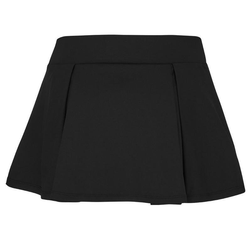 Women's skirt Babolat PADEL SKIRT - black – elegant black padel skirt with pleats and comfortable built-in short shorts.