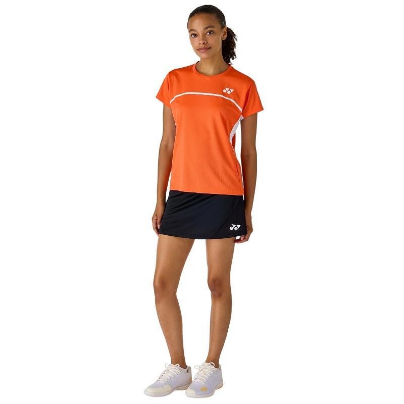 Yonex 26194J Girls' Skirt (with shorts) Black – black Yonex sports skirt for tennis and badminton with built-in shorts