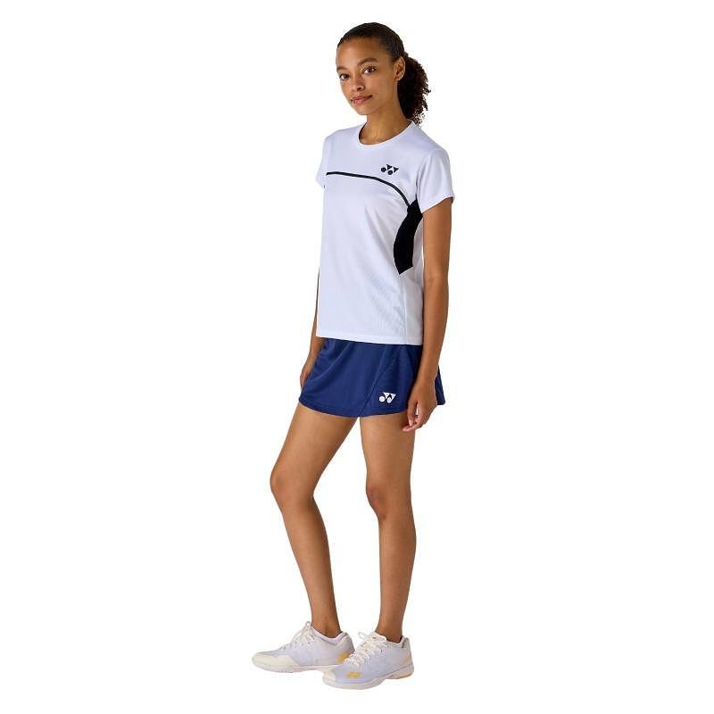 Yonex 26194J Girls' Skirt (with inner shorts) Dark Navy – sporty skirt for badminton and tennis with built-in inner shorts
