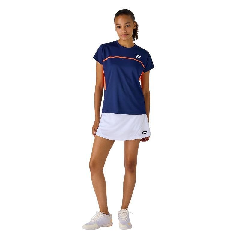 Fustă de damă Yonex 26194 (cu colanți) White - fustă sport albă pentru tenis și badminton, confortabilă și elegantă.