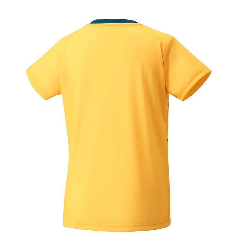 Tricou de damă Yonex 2025 Women's Crew Neck Shirt CLUB TEAM Soft Yellow, galben, 100% poliester, serie de club