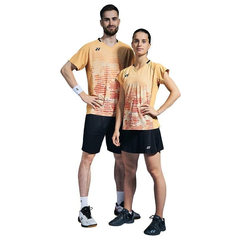 Tricou de damă Yonex 20703 Saffron pentru badminton și tenis, tricou sport ușor și respirabil pentru confort și libertate de mișcare