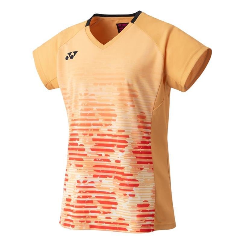 Tricou de damă Yonex 20703 Saffron pentru badminton și tenis, tricou sport ușor, respirabil și cu uscare rapidă