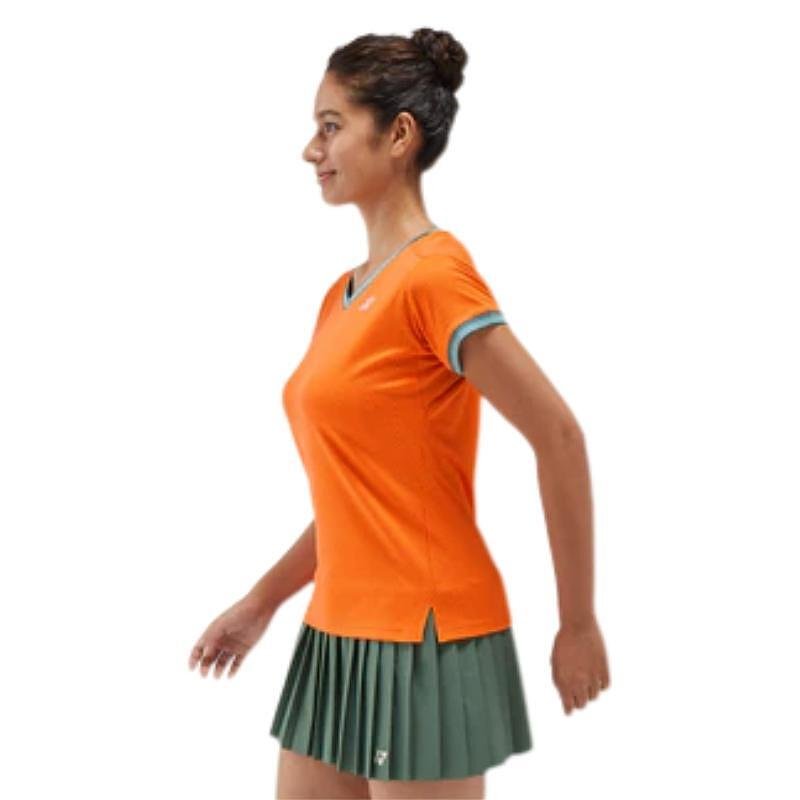 Tricou de damă Yonex 20758 Bright Orange Roland Garros - tricou sportiv portocaliu pentru confort și stil pe teren