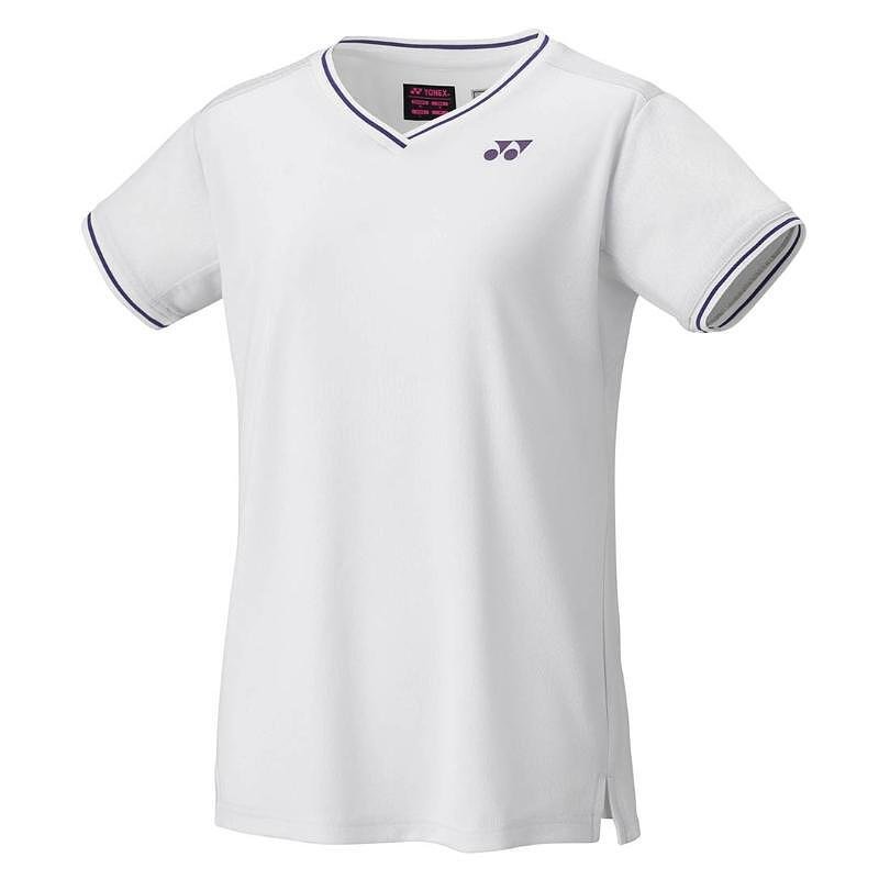 Tricou pentru femei Yonex 20761 Wimbledon White - echipament de tenis alb pentru femei, cu design profesional și tehnologie VERY COOL