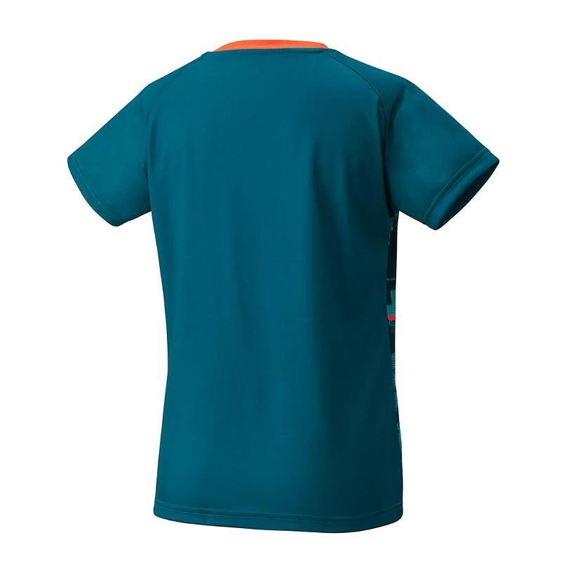 Tricou de damă Yonex Women's Crew Neck Shirt CLUB TEAM Blue Green, tricou sport albastru-verde Yonex