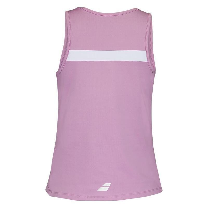 Women's Babolat PADEL TANK - lilac chiffon for padel, a comfortable and breathable sports top for dynamic play.