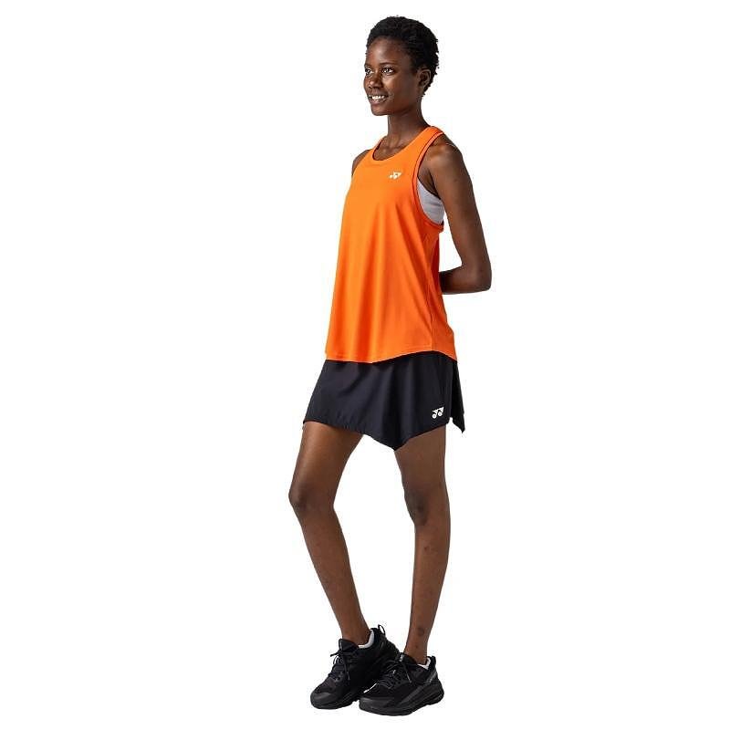 Women's tank top Yonex 16853 Cyber Orange for tennis and padel, with racerback design and comfort during training.
