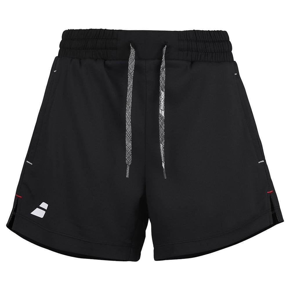 Дамски шорти Babolat EXERCISE SHORT - black, черни спортни шорти за тренировки и тенис