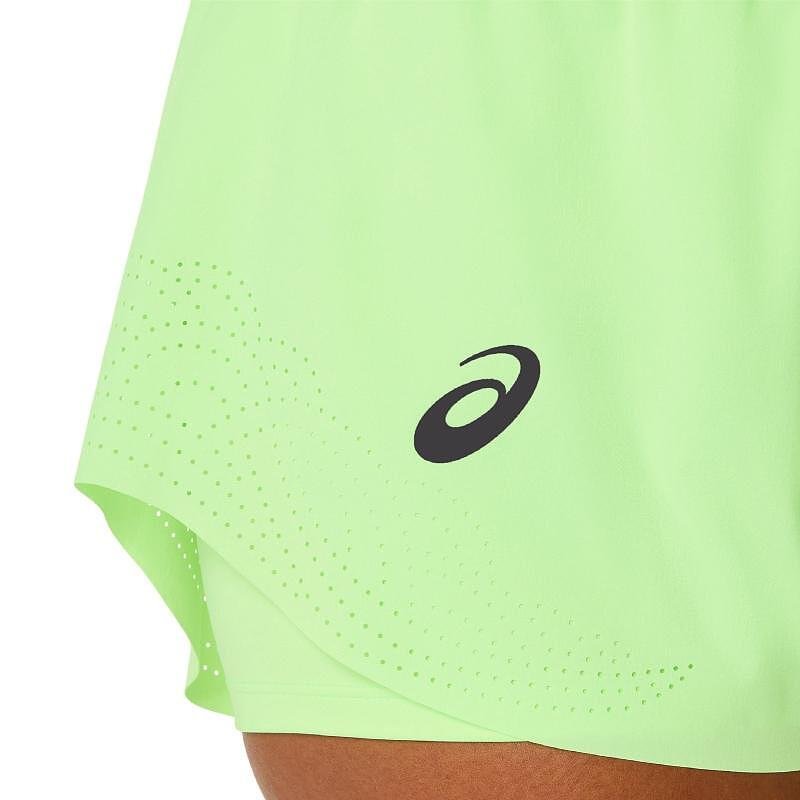 Women's shorts with tights ASICS MATCH LASER CUT GREEN