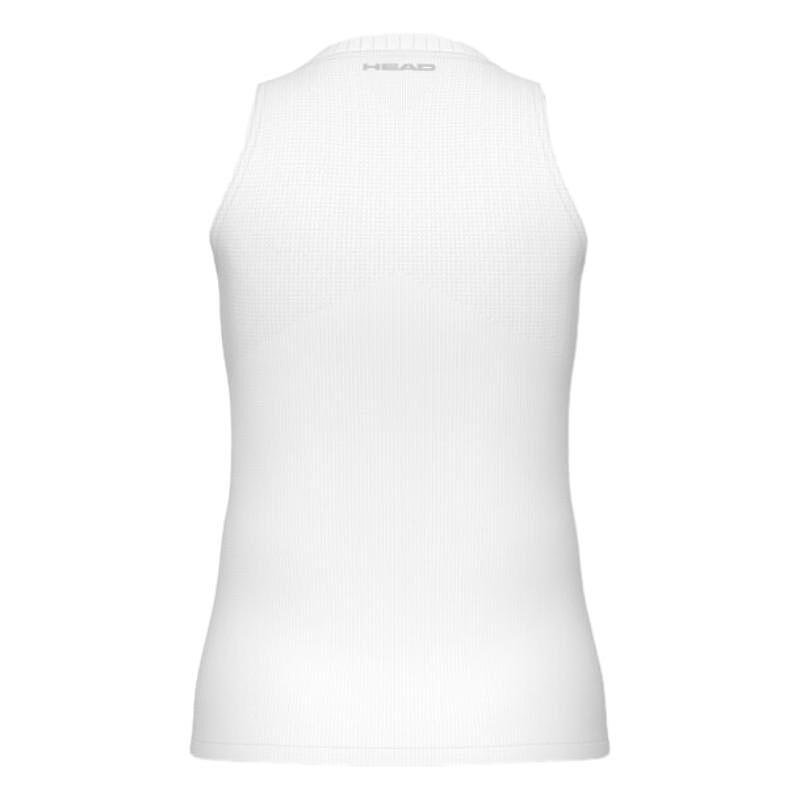 Дамски топ HEAD Performance Tank Top / 814604 - VPXR бял потник с V-образно деколте и спортен комфорт