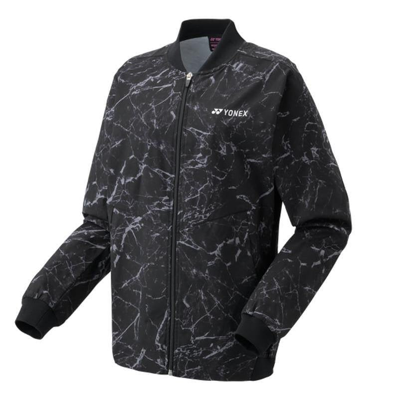 Women's Yonex Warm-up Jacket CLUB TEAM Black, black Yonex sports top with OV Reduction