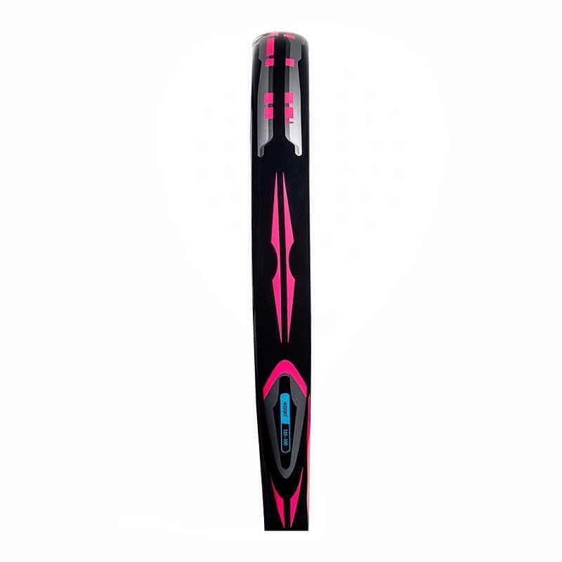 Rachetă de padel Adidas Arrow Hit Junior Pink cu formă rotundă, nucleu Soft Performance EVA, față din fibră de sticlă și zonă centrală de lovire, destinată jucătorilor tineri începători, oferind confort