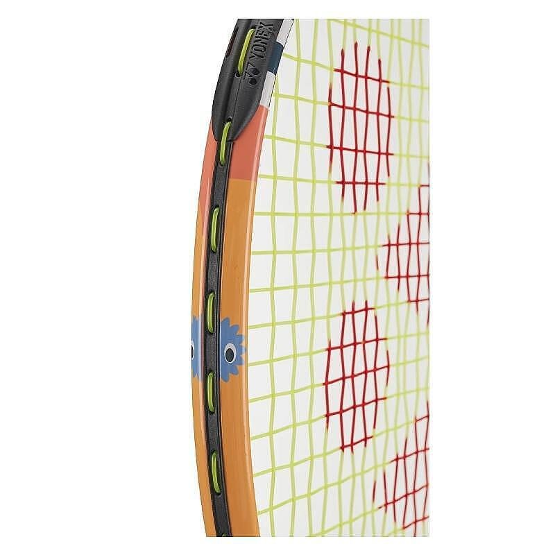 Rachetă de tenis Yonex Junior 25 Coral Orange pentru copii 8-10 ani, ușoară și comodă pentru control și tehnică