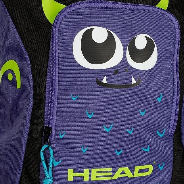 Раница Head Tour Monster 14L детска тенис раница с дизайн чудовище, отделение за ракета и аксесоари