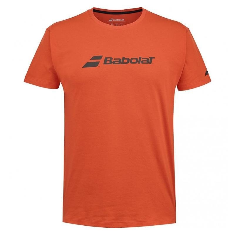 Kids' T-shirt Babolat EXERCISE TEE - red, sporty model for training and matches