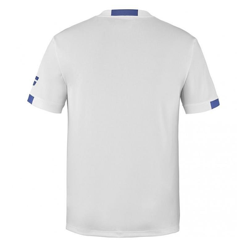 Kids' Babolat PLAY CREW NECK TEE 2024 - white, white tennis gear for children