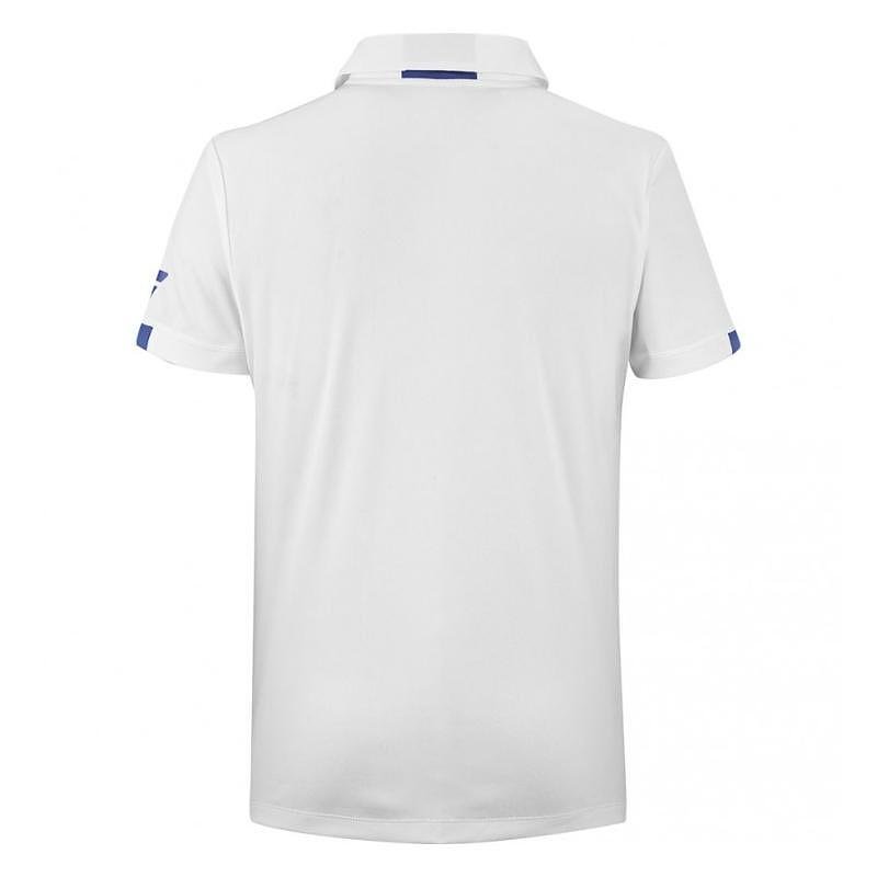 Kids' Babolat PLAY POLO BOY 2024 T-shirt - white, white tennis T-shirt for tennis and training
