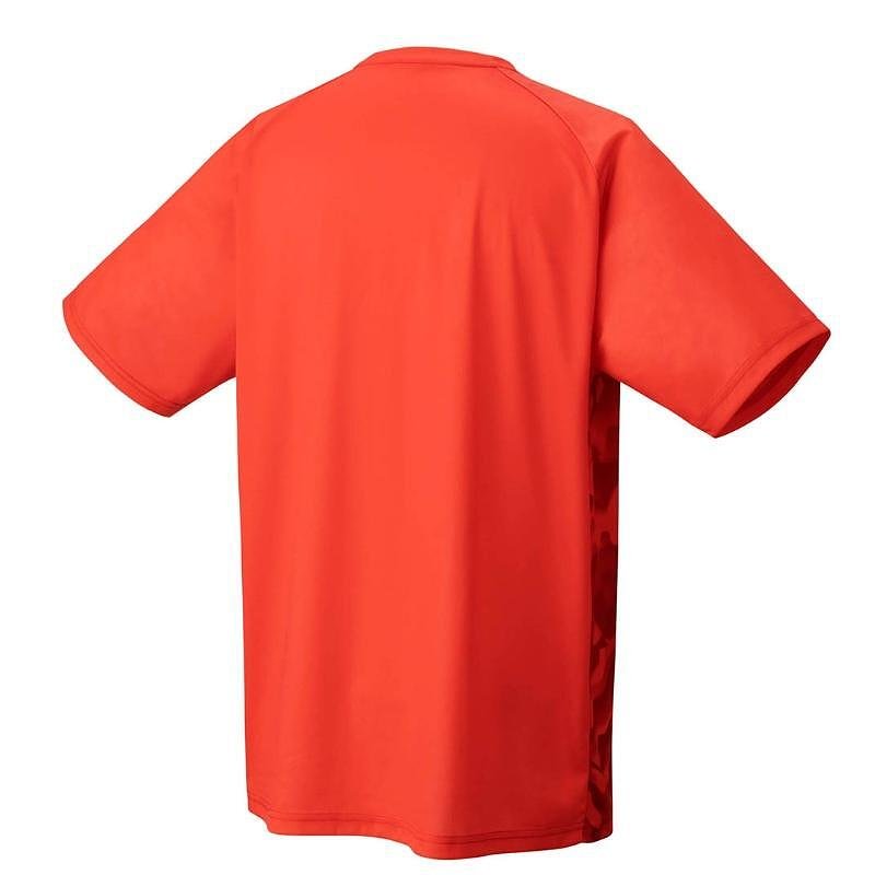 Kids' Yonex CREW NECK SHIRT Pearl Red for tennis and padel, lightweight, UV protection and quick-drying fabric