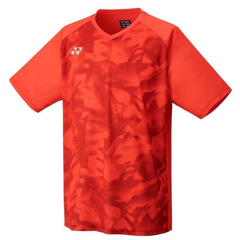 Kids' Yonex CREW NECK SHIRT Pearl Red, UV protection and quick-drying fabric for sports