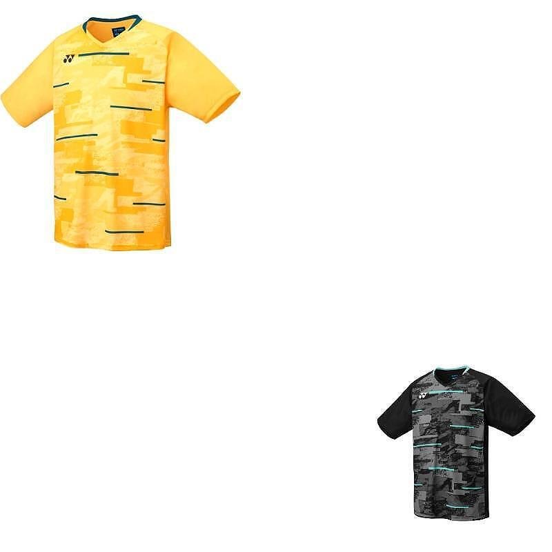 Kids' Yonex YJ0034 Soft Yellow T-shirt, lightweight and quick-drying Yonex tennis gear with UV protection.