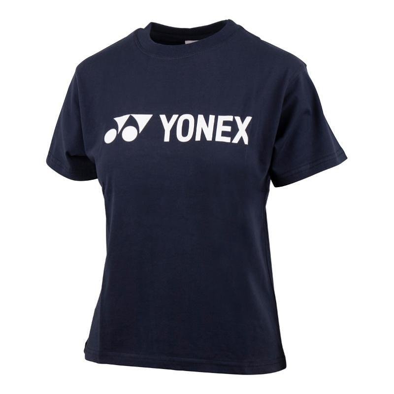 Kids' Yonex TS0023 T-shirt 100% cotton Navy, dark blue Yonex T-shirt with the logo on the front for comfort and everyday style.