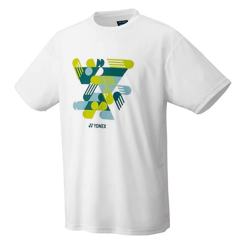 Kids' Yonex Practice White T-shirt - white sporty Yonex T-shirt for kids, lightweight and comfortable for tennis and training.