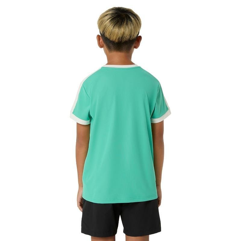 Kids' tennis T-shirt ASICS Aurora Green