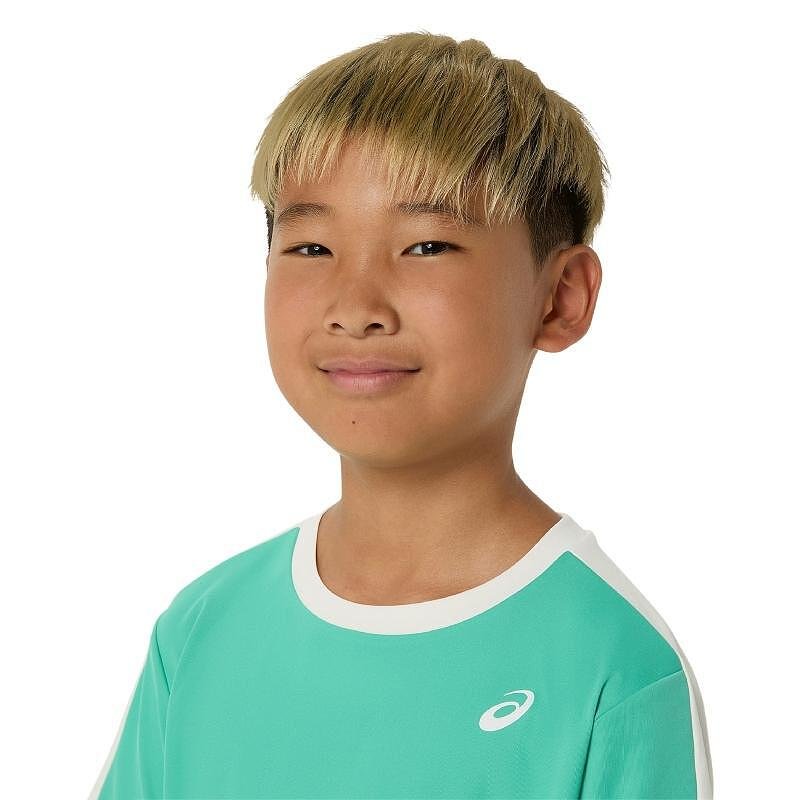 Kids' tennis T-shirt ASICS Aurora Green